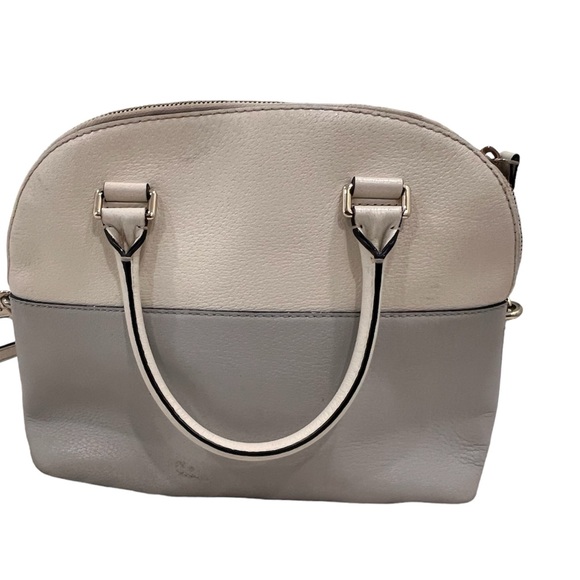 KATE SPADE | Cream and gray purse - top handle - Picture 3 of 5